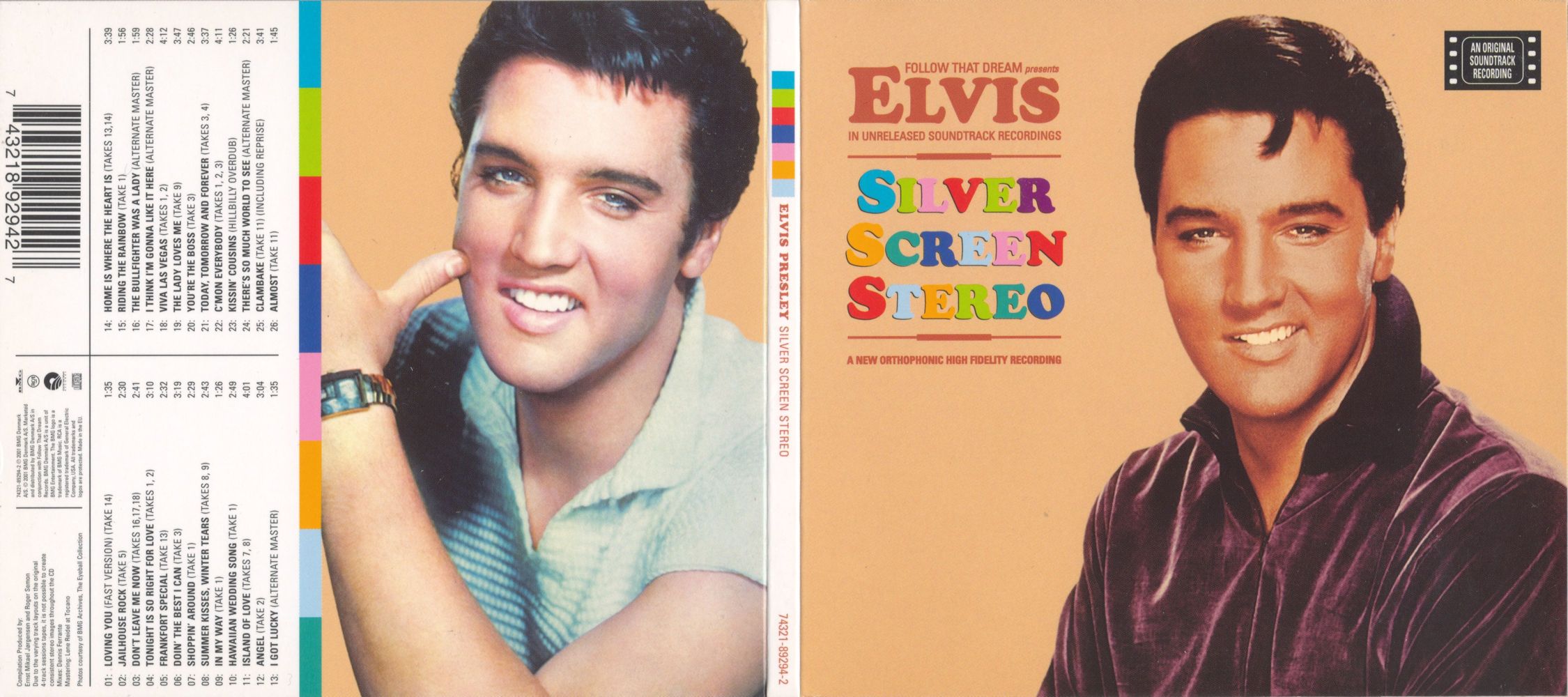 Elvis Presley  Silver Screen Stereo : Front + Back